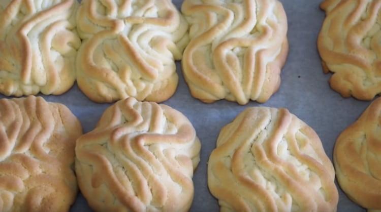 Shortbread cookies, so baked quickly.