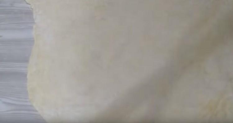 Roll out most of the dough.