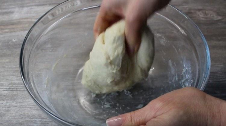 Knead the dough thoroughly.