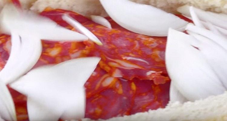 Next, make the onion layer.