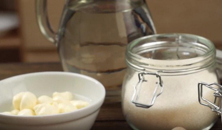 We use mozzarella cheese.