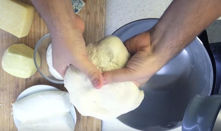 The dough should turn out soft and tender.