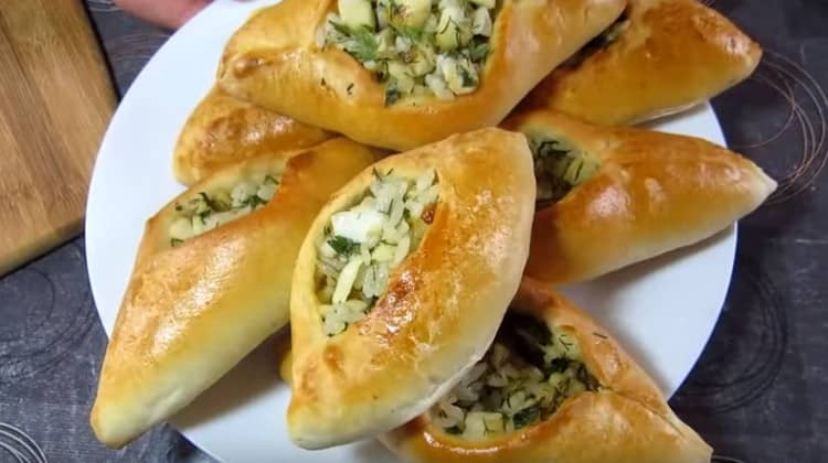 So we have prepared wonderful pies with fish rice.