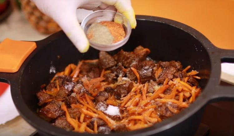 it's time to add salt and spices.