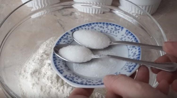 We also add two tablespoons of sugar.