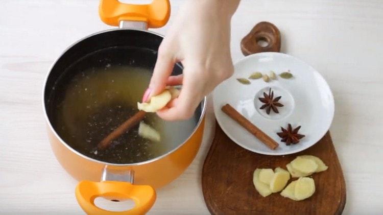 Add all the prepared spices.