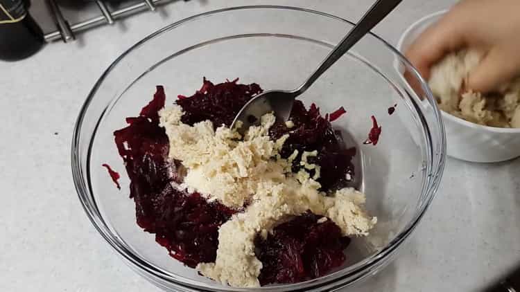To make beetroot cutlets in a simple recipe, prepare the ingredients