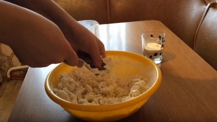 If necessary, add a little more flour.