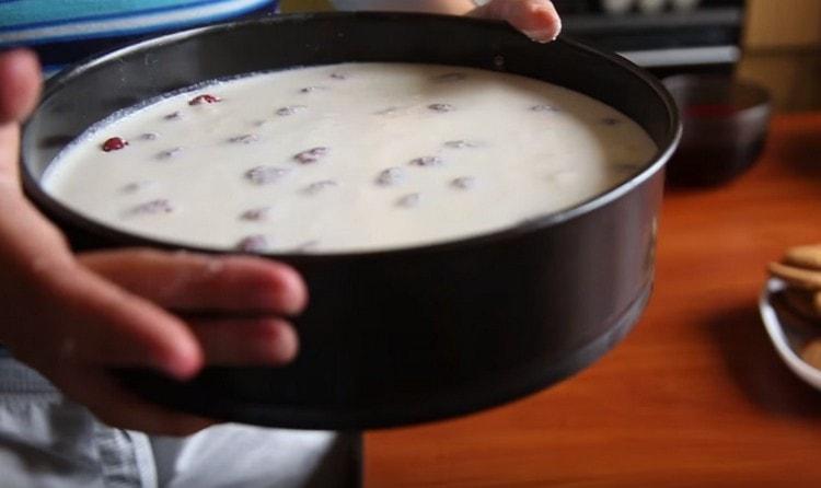 We send the form with the workpiece to the refrigerator.