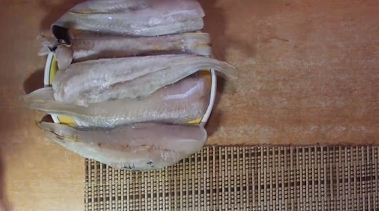 Salmon pollock fillet.