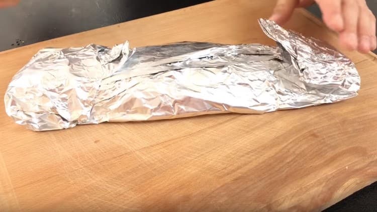 Wrap the fish well in foil.