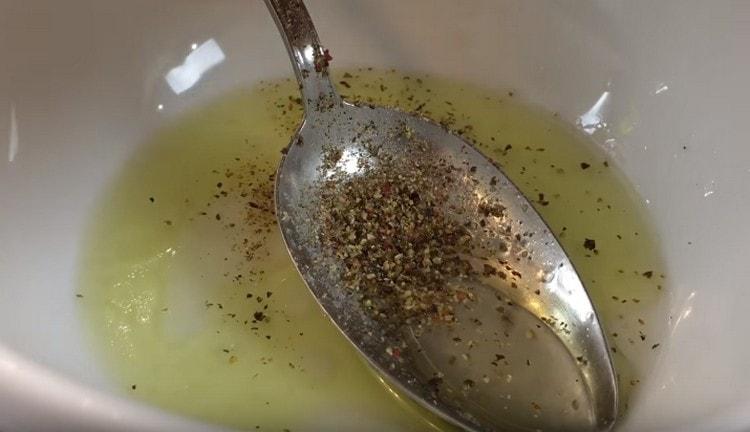 Add salt and pepper to the marinade.