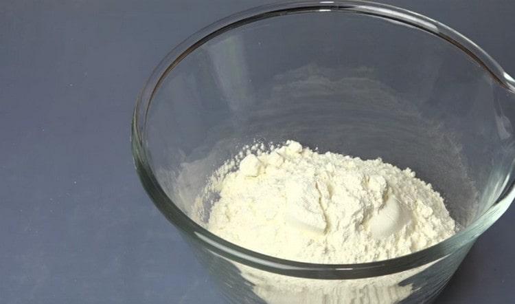 Add the flour immediately.