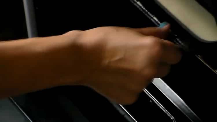 To make a quick pizza in the oven, preheat the oven