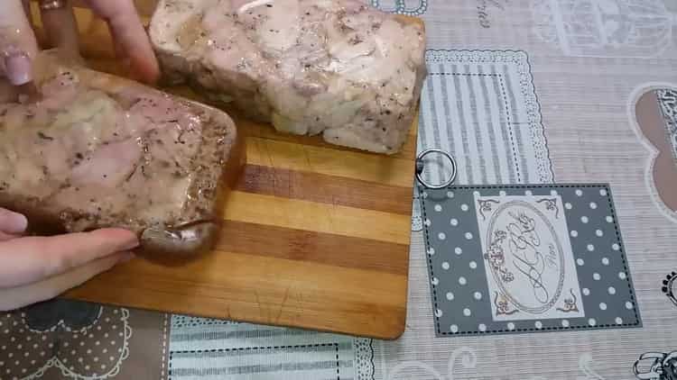 To make chicken ham at home, prepare everything you need