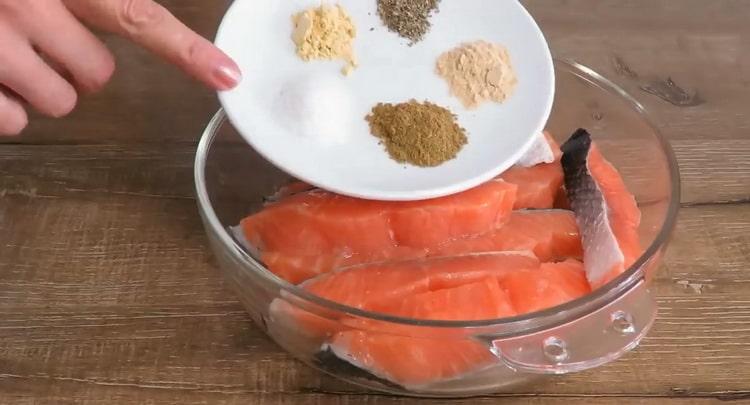 Recipe for cooking fish, cook spices