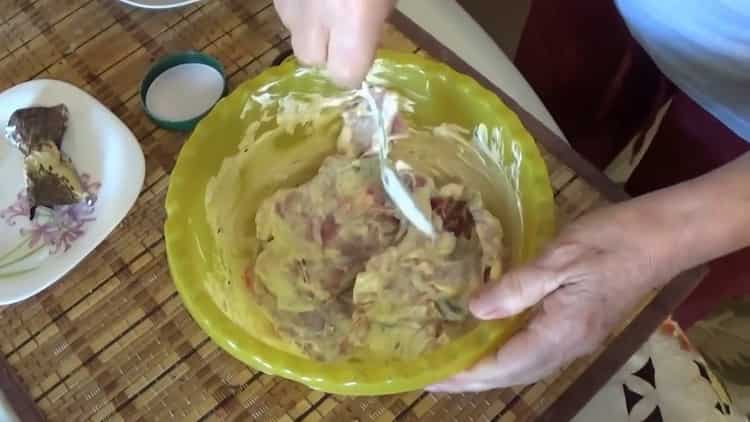 To make rabbit roast, mix the ingredients