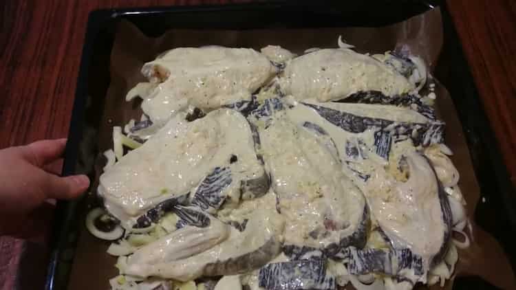 To prepare catfish steak, prepare the ingredients