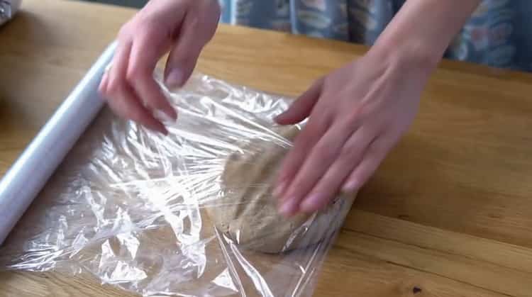 To make gingerbread cookies, put the dough in a bag