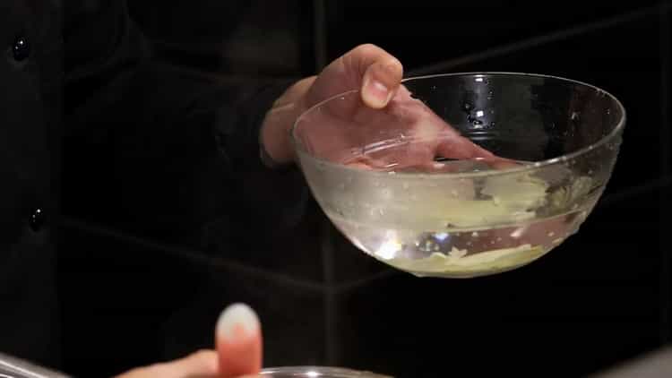 Cool the ingredients to make pickled ginger.