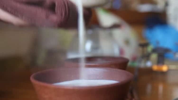 Delicious Kalmyk tea prepared according to the original recipe is ready