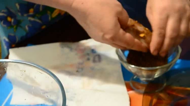 To prepare chicken carpaccio, prepare all the spices