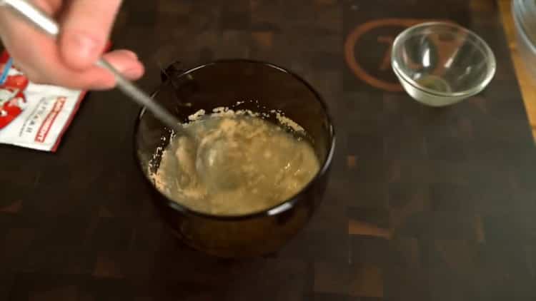 To make classic pizza, prepare the ingredients for the dough