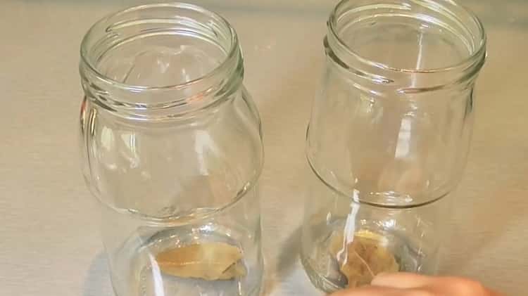 For the preparation of canned fish at home. put bay leaf in a jar