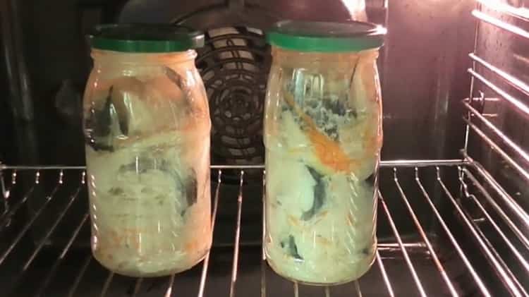 For the preparation of canned fish at home. wait for the required time