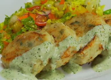Pollock cutlets according to a step by step recipe with photo