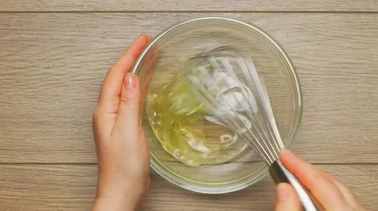 Beat whites to make menthol cutlets