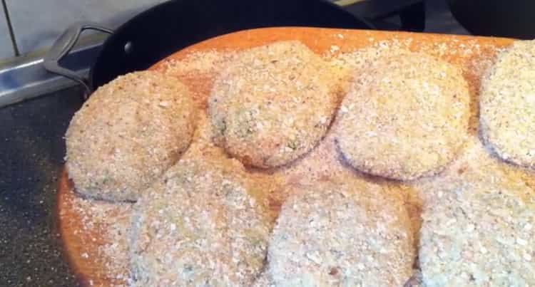 To prepare fish cutlets, prepare the ingredients for cooking