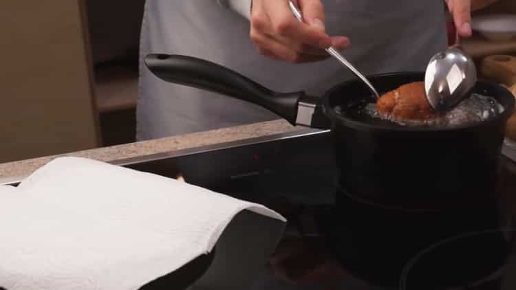 According to the recipe, to prepare the Kiev cutlets, fry the cutlets
