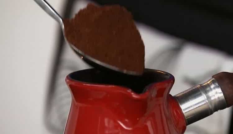 To make coffee in the east, add the ingredients to the Turk