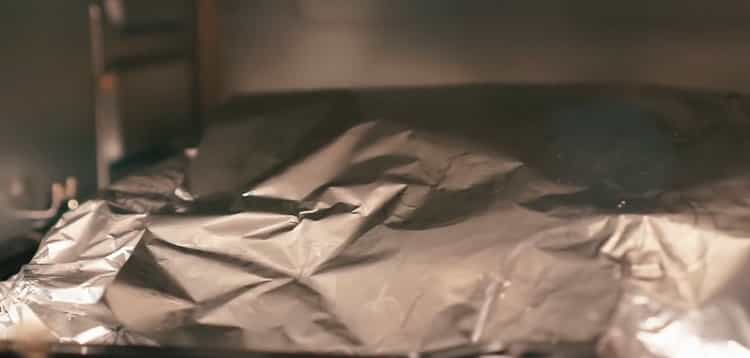 To cook the whole rabbit in the oven. bake meat