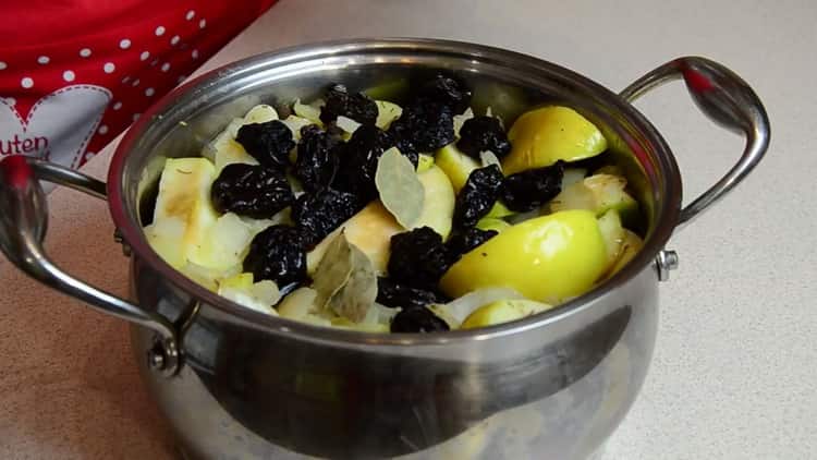 Rabbit with prunes step by step recipe with photo