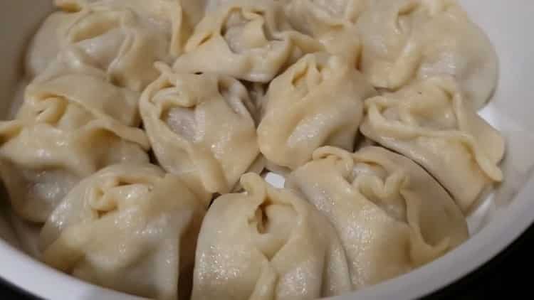 Manti in a slow cooker for a couple - a quick, easy and very tasty recipe