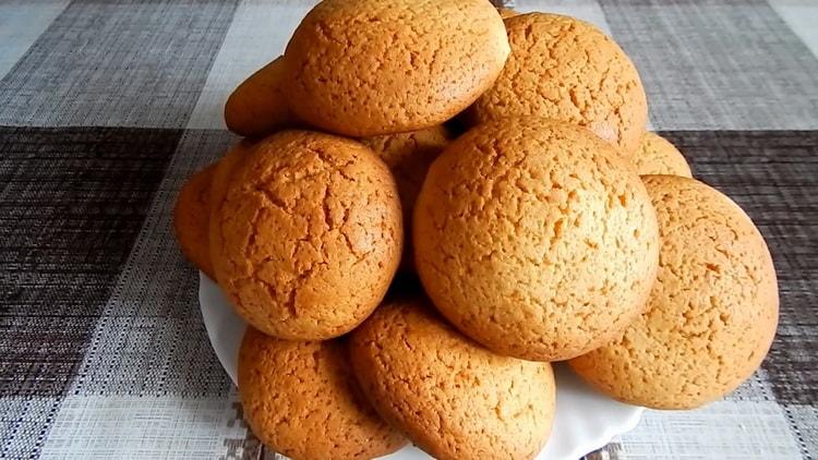 delicious honey cookies cooked according to a simple recipe ready