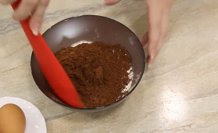 To make marble cookies, prepare the ingredients