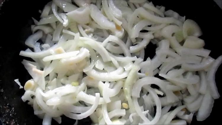 For cooking novagi in the oven. fry the onions