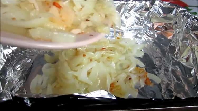 For cooking novagi in the oven. prepare the foil