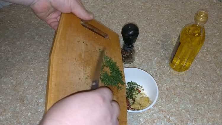 To prepare sea red perch in the oven, prepare the sauce