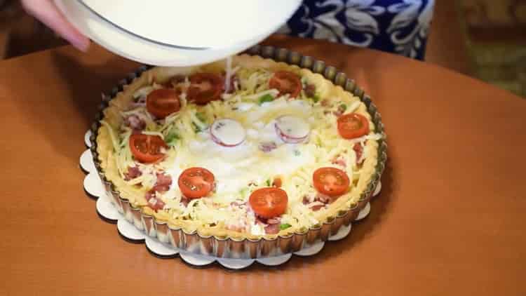 French open pie Kish Lauren - it will captivate you with taste and ease of preparation