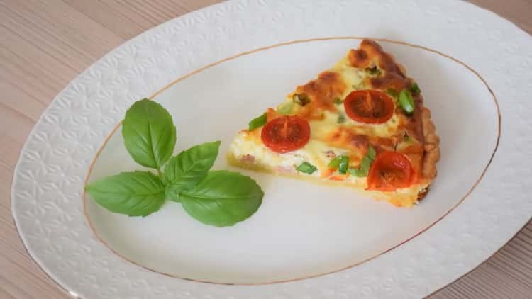 Delicious open pie ready