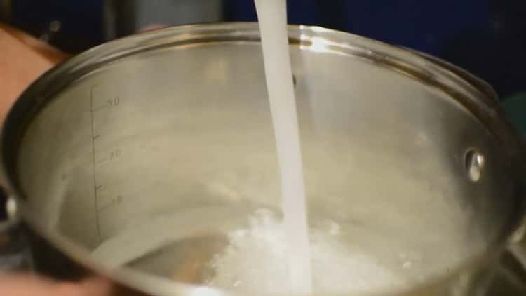 To make chicken pasta in a creamy sauce, prepare the ingredients