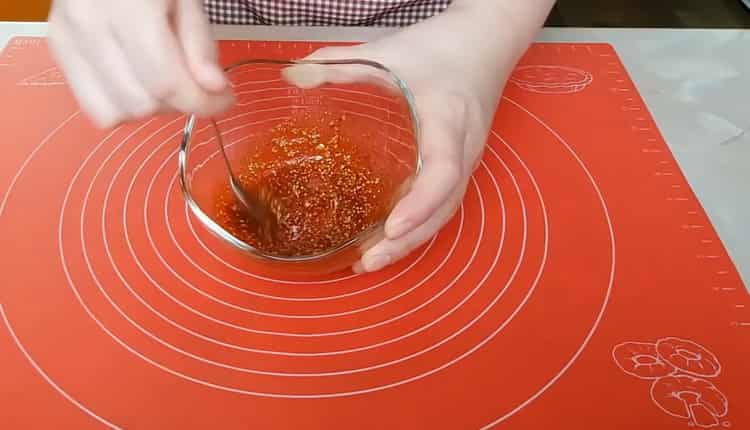 To make chicken breast pastrami, make marinade