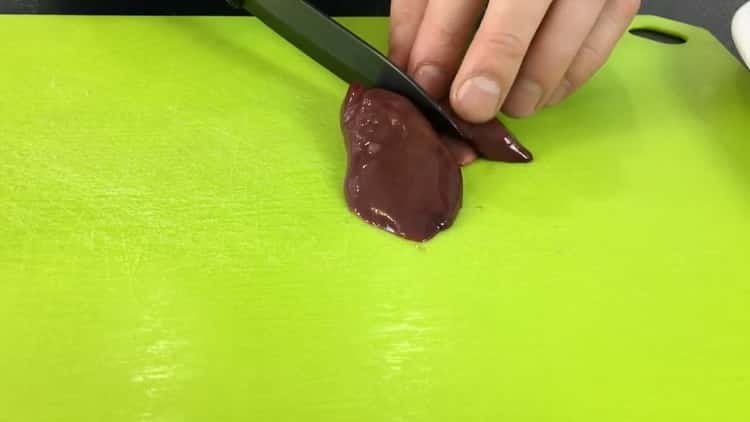 To make chicken liver pate, prepare the liver