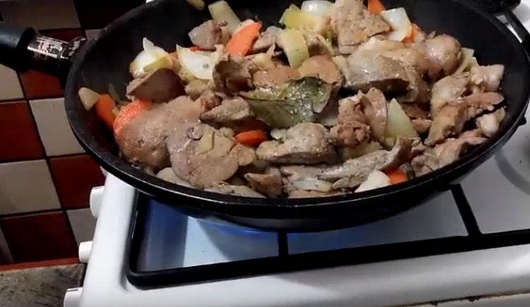 At the end of cooking, salt the dish.