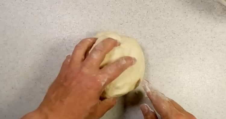 To make pike dumplings, knead the dough