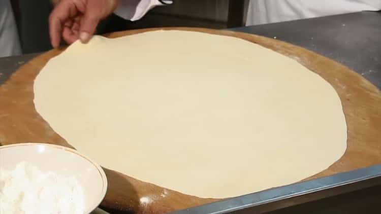 To make dumplings with broth roll the dough